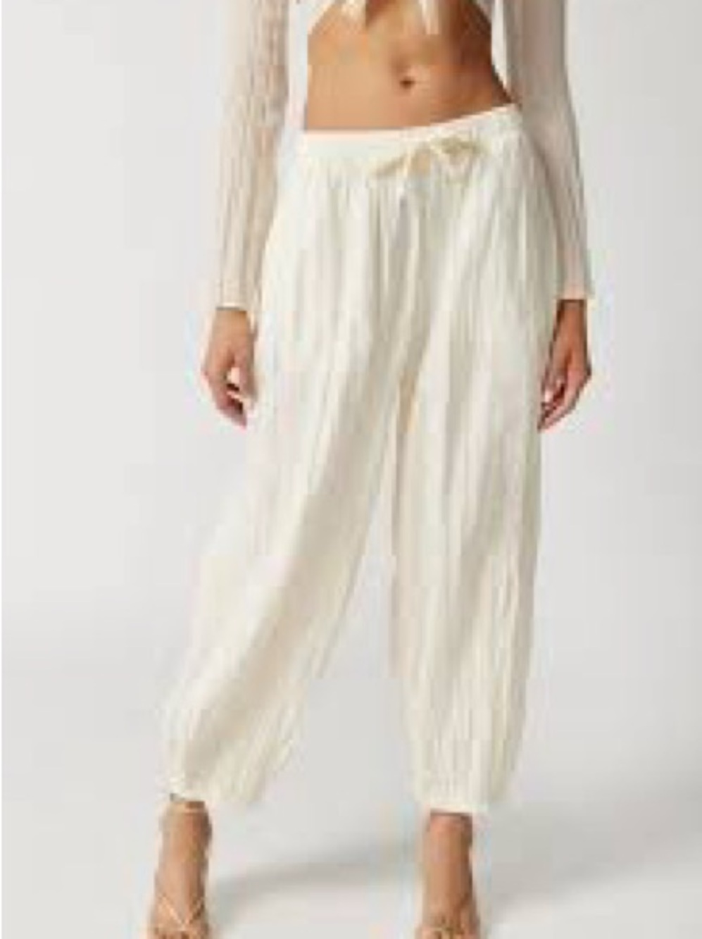 Urban Outfitters Parachute Beach Wide-Leg Drawstring Pants